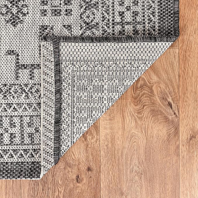 Keen Home Design Terrace Outdoor Area Rug - 8x10 Washable Indoor/Outdoor Rug for Patio, Kitchen, Balcony, Beach, Garden, Deck and Porch, Size: 7'7"x10'
