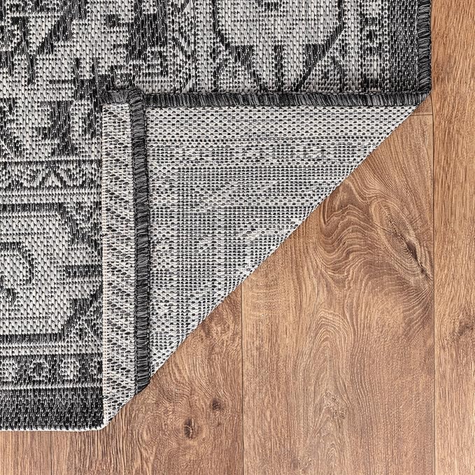 Keen Home Design Terrace Outdoor Area Rug - 5x8 Washable Indoor/Outdoor Rug for Patio, Kitchen, Balcony, Beach, Garden, Deck and Porch, Size: 5'3"x7'7"