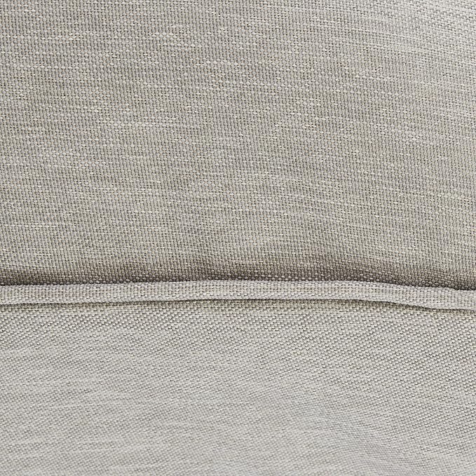 Classic Accessories Montlake Water-Resistant 25 x 18 x 4 Inch Patio Lounge Back Cushion, Heather Grey, Outdoor Loveseat Cushions