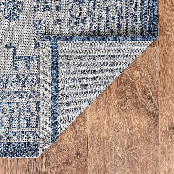 Keen Home Design Terrace Outdoor Runner Rug - 2x12 Washable Indoor/Outdoor Rug for Patio, Kitchen, Balcony, Beach, Garden, Deck and Porch, Size: 2'2"x11'10"
