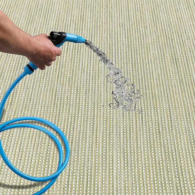 Keen Home Design Terrace Outdoor Runner Rug - 2x8 Washable Indoor/Outdoor Rug for Patio, Kitchen, Balcony, Beach, Garden, Deck and Porch, Size: 2'2"x7'7"