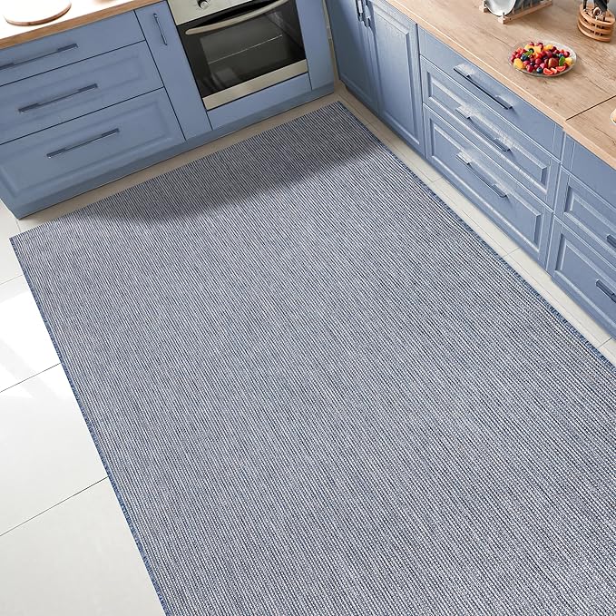 Keen Home Design Terrace Outdoor Area Rug - 8x10 Washable Indoor/Outdoor Rug for Patio, Kitchen, Balcony, Beach, Garden, Deck and Porch, Size: 7'7"x10'