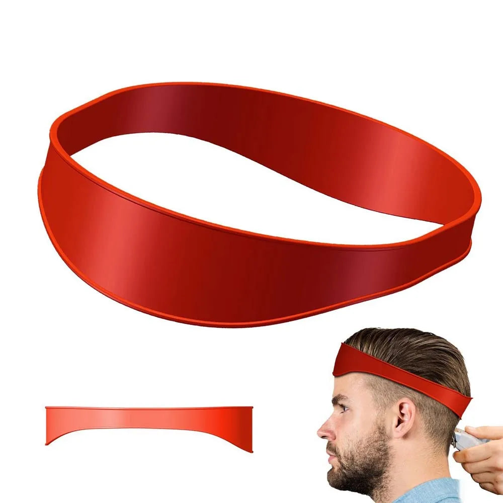 DIY Home Haircuts Curved Headband Silicone Neckline Shaving Template and Hair Cutting Guide Hair Styling Tool