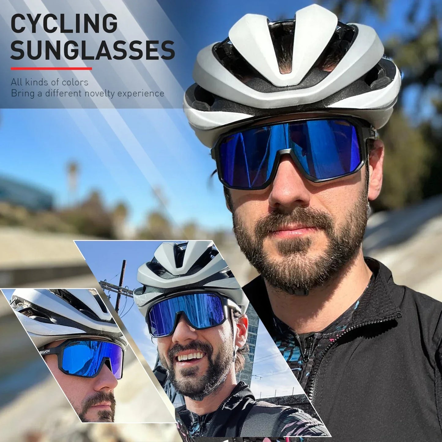 SCVCN UV400 Cycling Sports Sunglasses