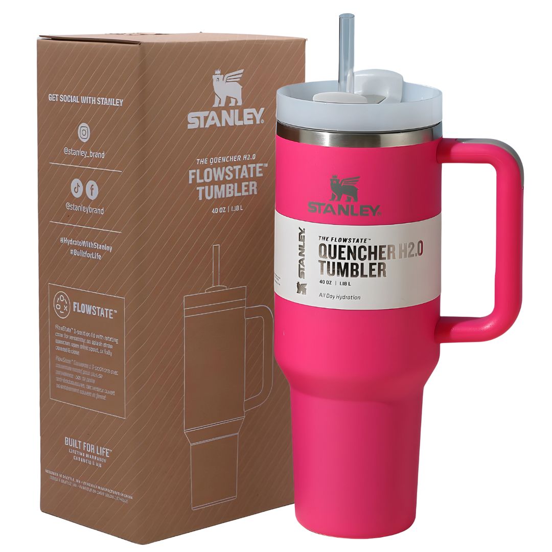 Stanley Pink Quencher 40oz Tumbler