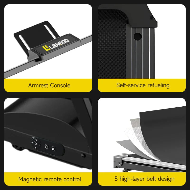 Snavya Foldable Electric Treadmill – Portable Home Walking & Running Pad with Remote Control, Handle & Incline Fitness Machine