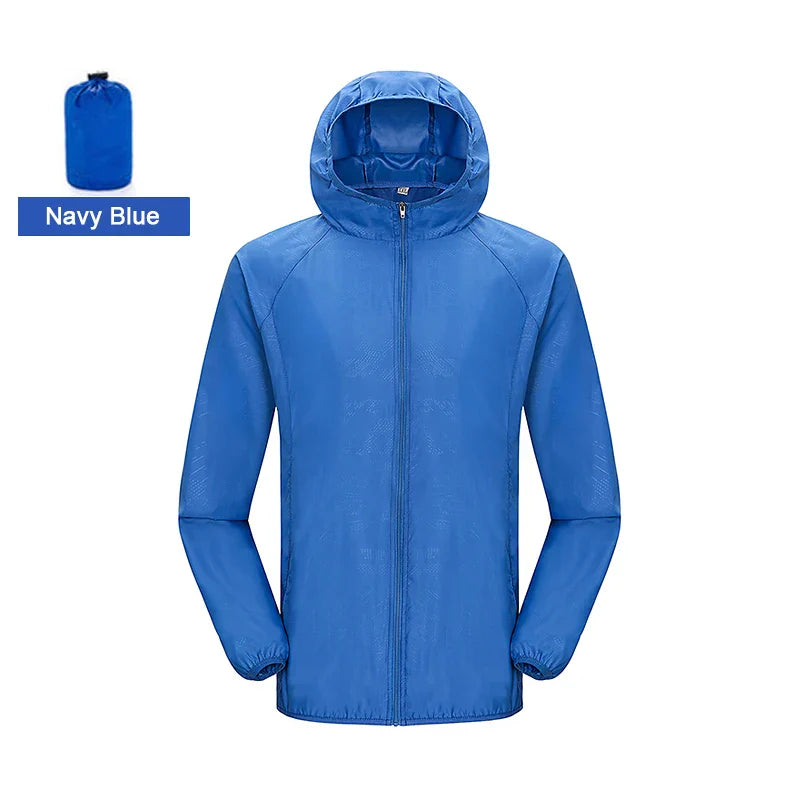 LNGXO Unisex Waterproof Windbreaker