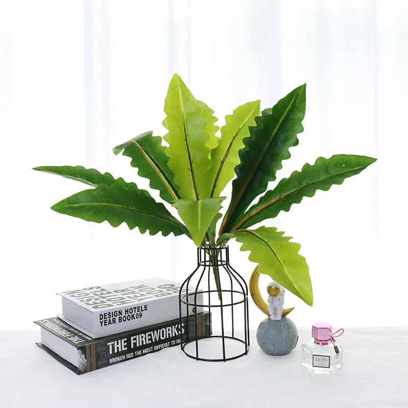 Artificial Bamboo Monstera Decor