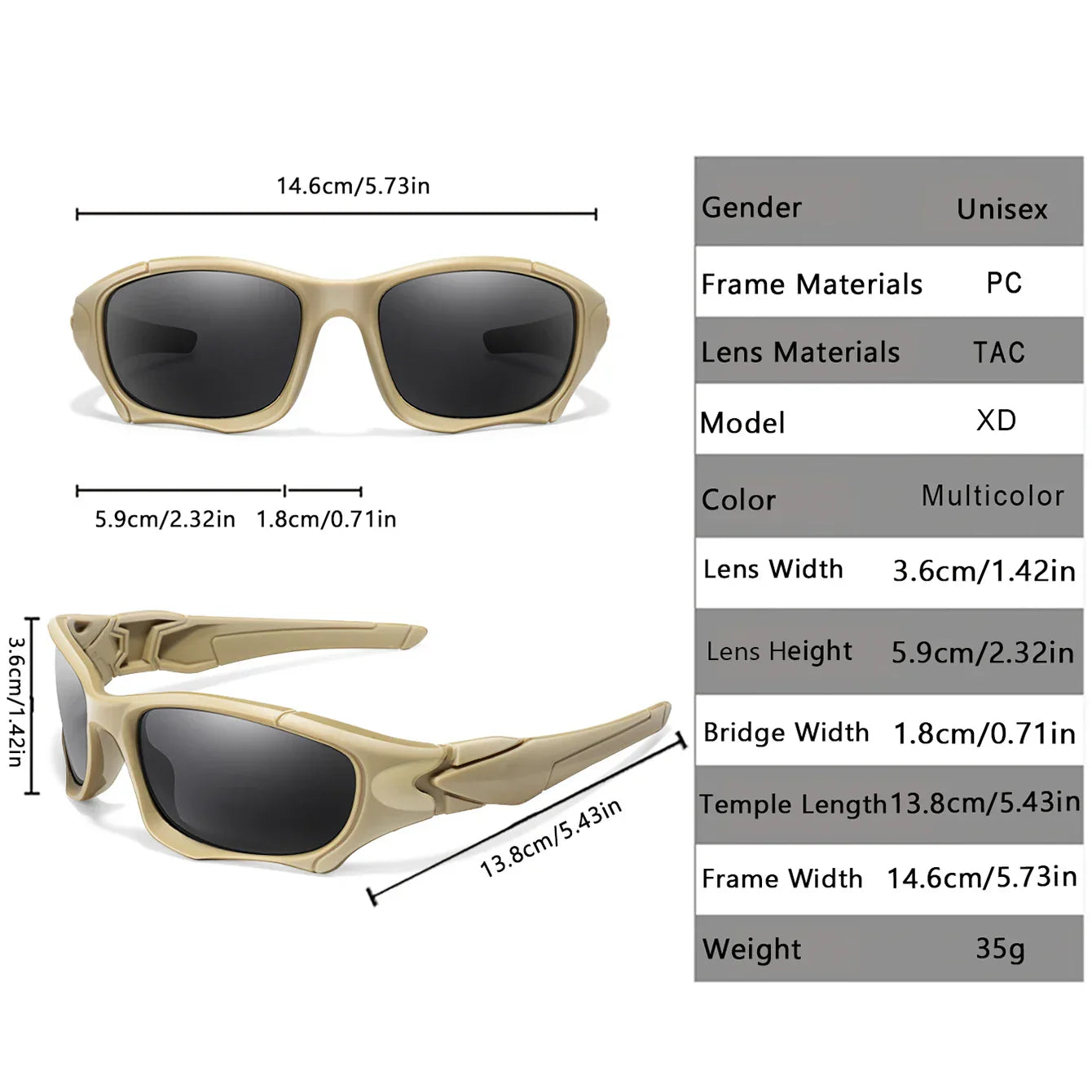 Polarized Camouflage Fishing Sunglasses