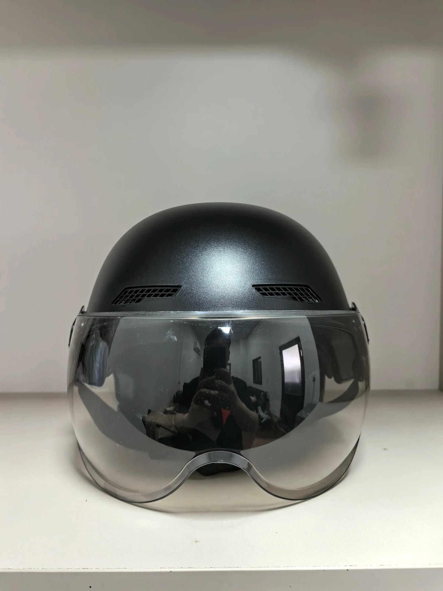 Vintage Open-Face Motorcycle Helmet