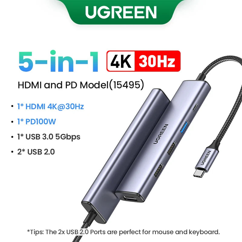 UGREEN 5-in-1 USB-C Hub