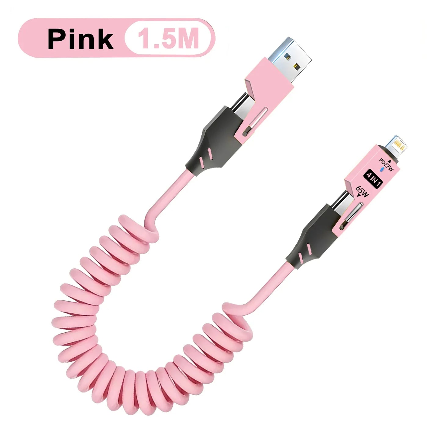 Zinc Alloy 4-in-1 USB-C Cable
