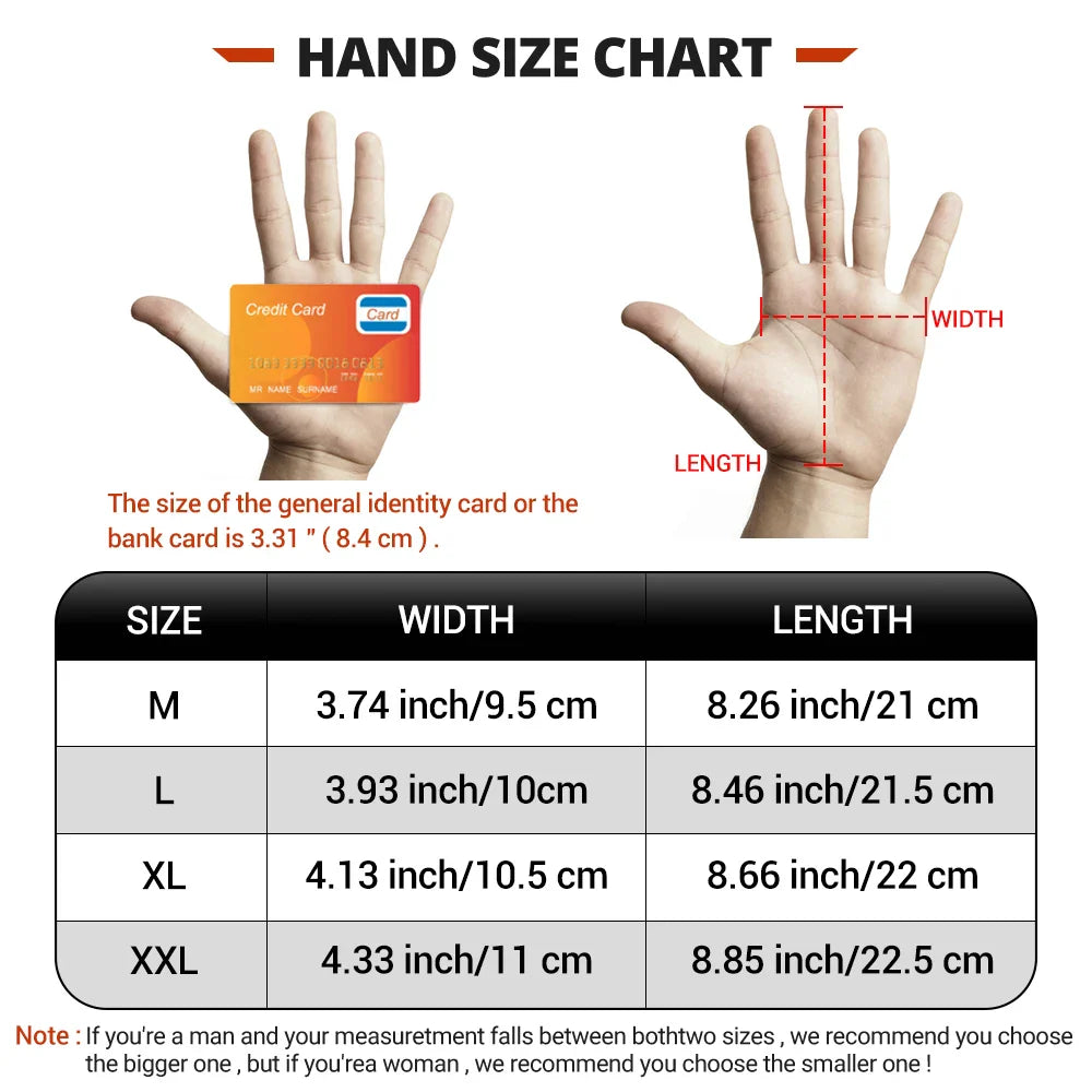 Breathable Touch Screen Motorcycle Gloves