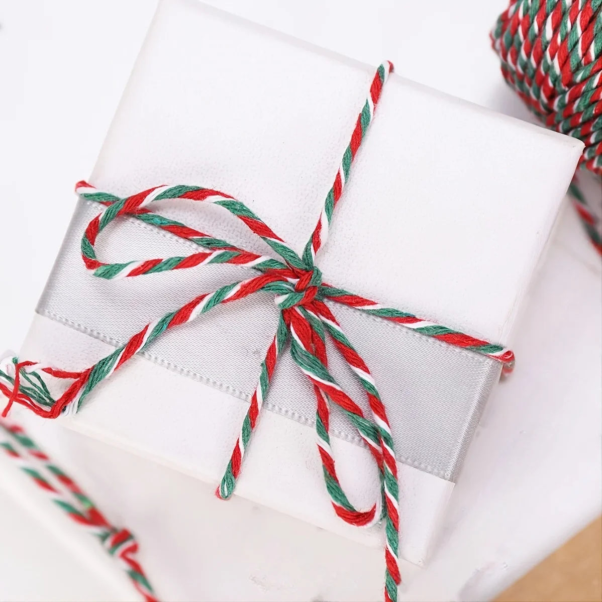 Christmas Red Green Cotton Rope