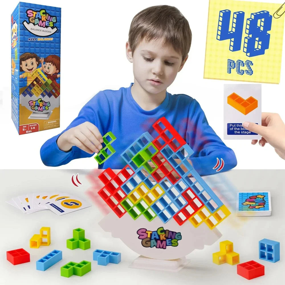 Tetra Tower Balance Block Game