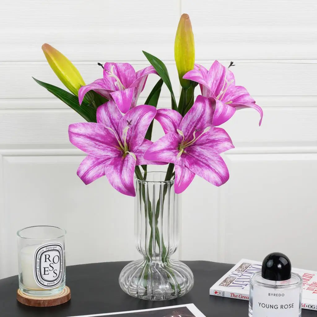 Artificial Silk Lily Bouquet