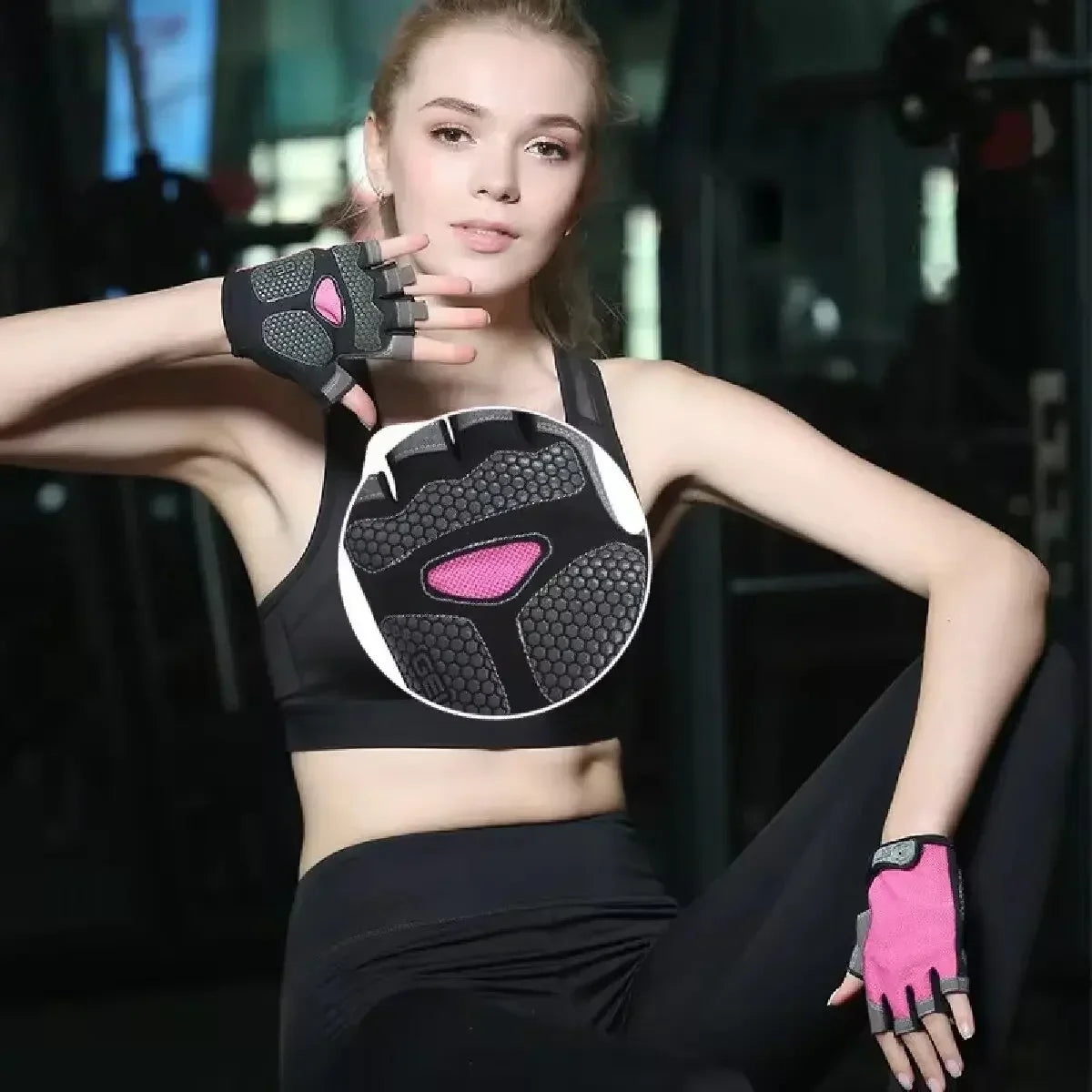 Breathable Fingerless Cycling Gloves