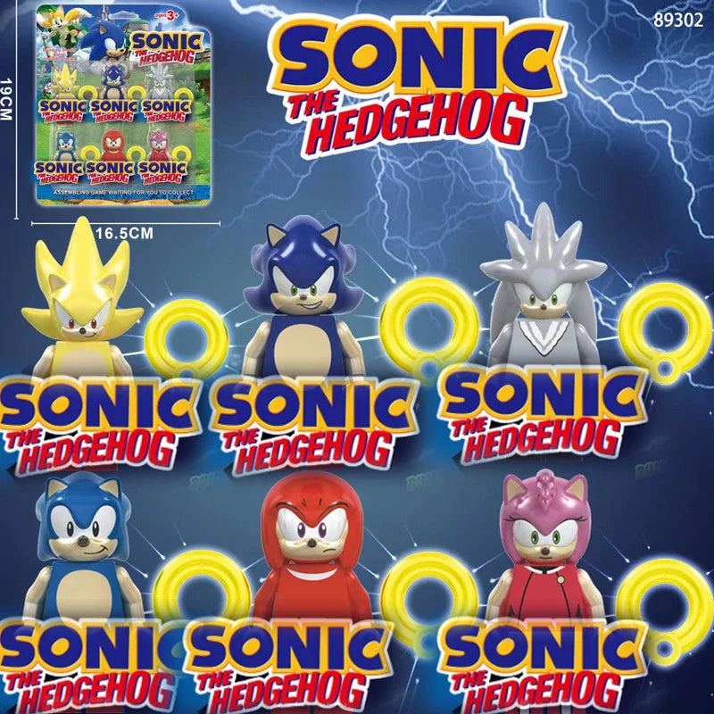 Mario Sonic Building Blocks Toys