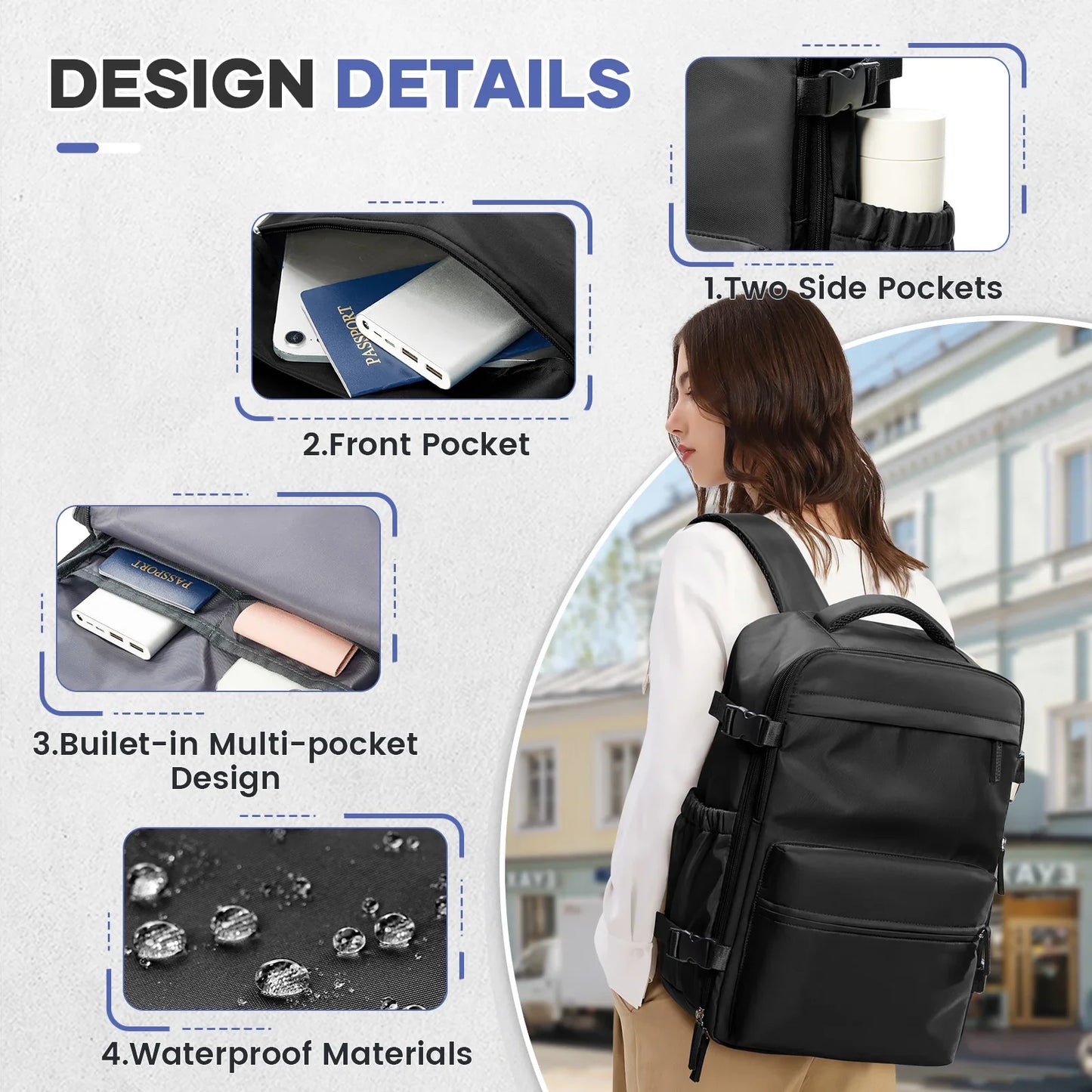 Men’s Vacuum Compression Travel Backpack