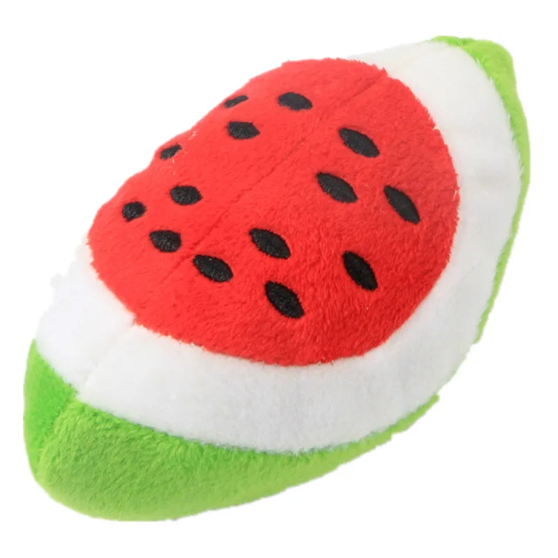 Plush Squeaky Banana Dog Toy