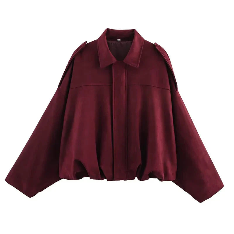 Women's Vintage Bomber Jacket Coat