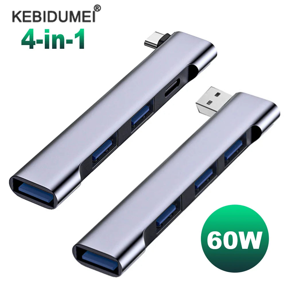 4-in-1 USB-C Hub Adapter