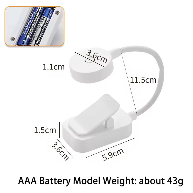 Htomaza Mini USB LED Reading Lamp