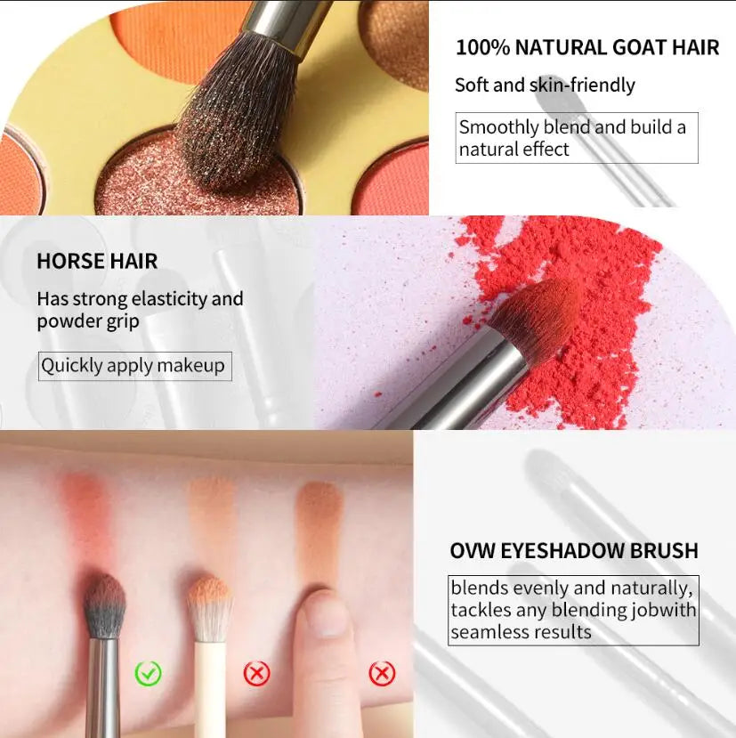 OVW 2/6PCS Eyeshadow Brush Set