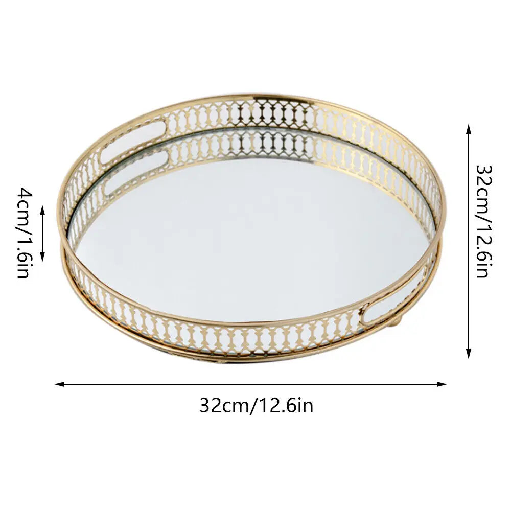 Mirror Glass Vanity Tray