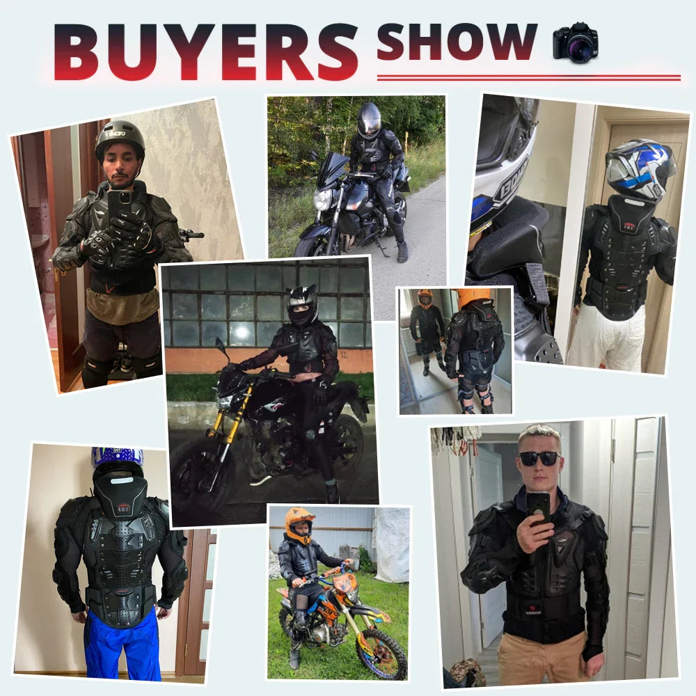 5XL Men's Motorcycle Armor Jacket