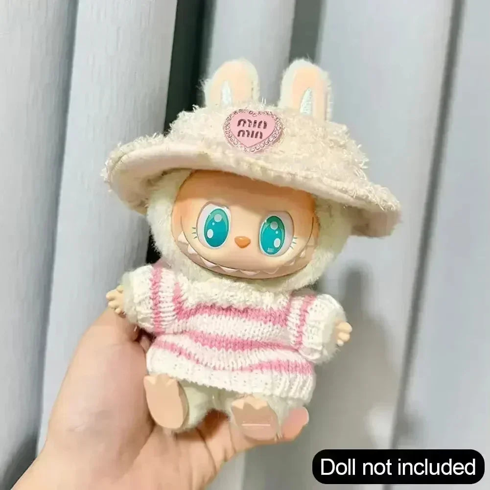 17cm Labubu Hoodie Clothes