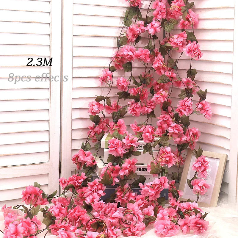 Kahaul Silk Cherry Blossom Vine