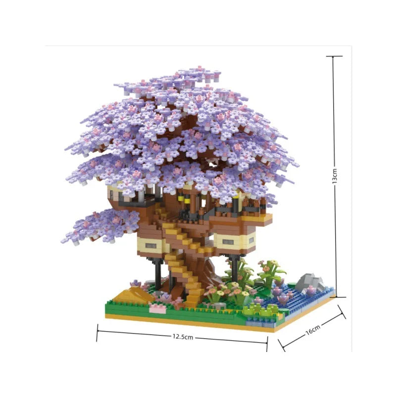Pink Cherry Tree House Blocks