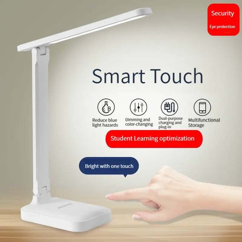 White LED Folding Desk Lamp
