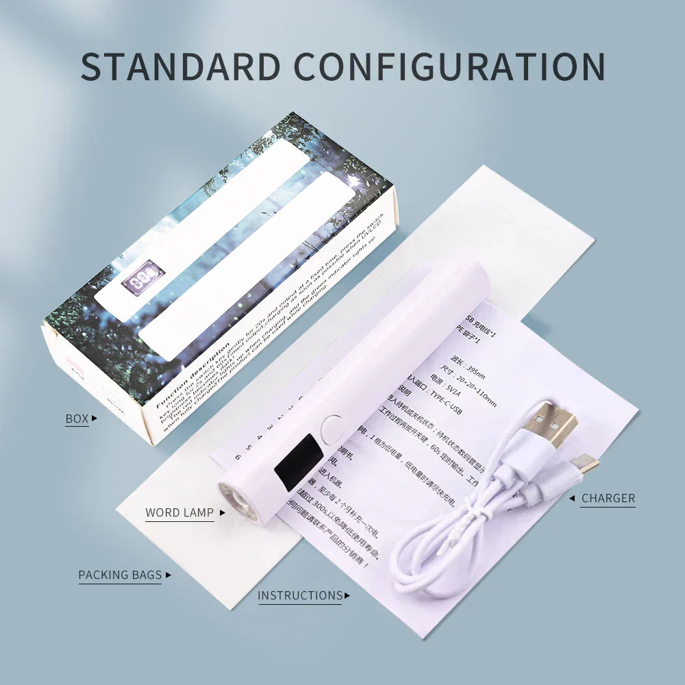 Portable Rechargeable UV Nail Lamp