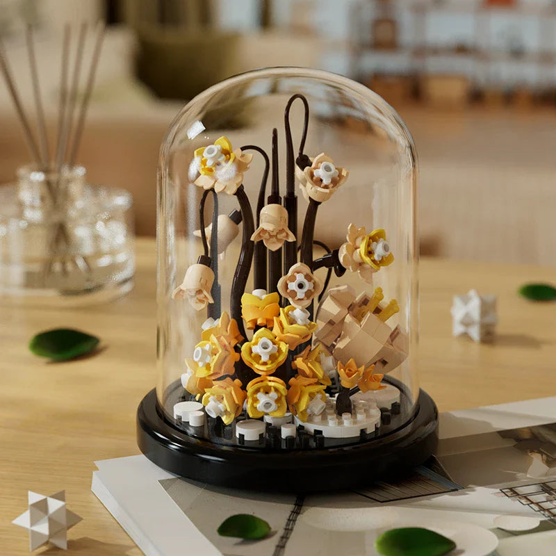 DIY Sunflower Building Block Bouquet