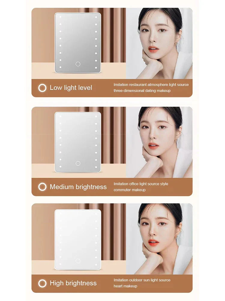 360° Rotating Touch Makeup Mirror