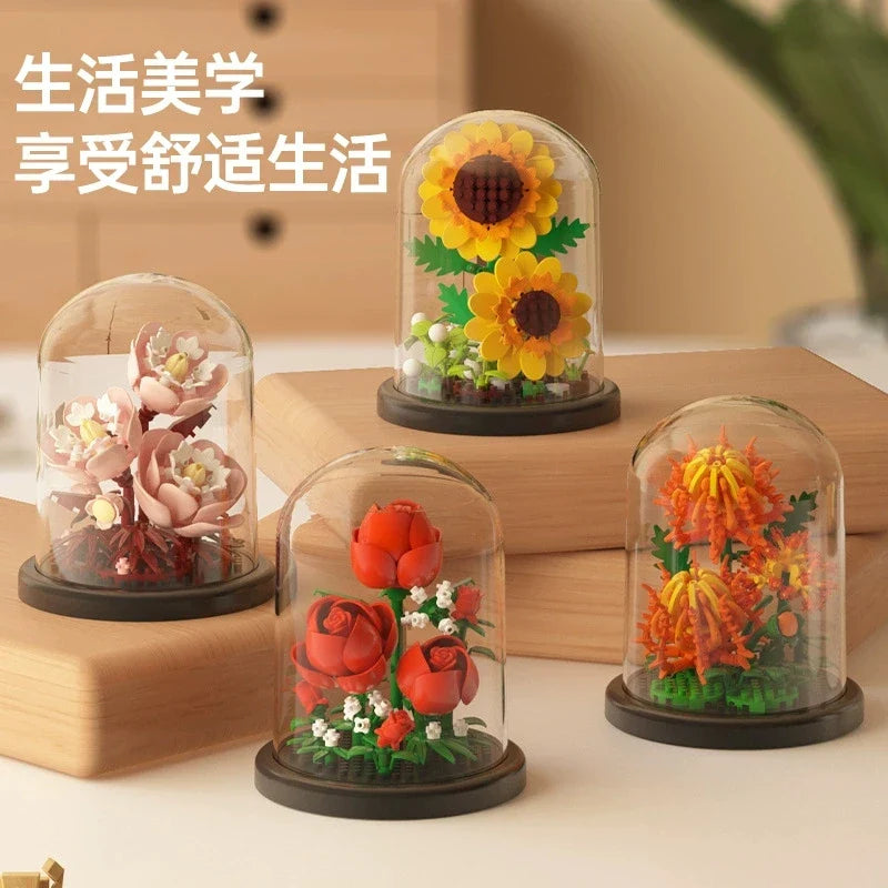 DIY Flower Building Block Kit