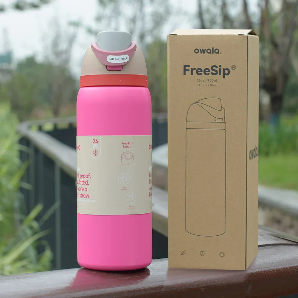 Owala FreeSip Quarta Rose Bottle