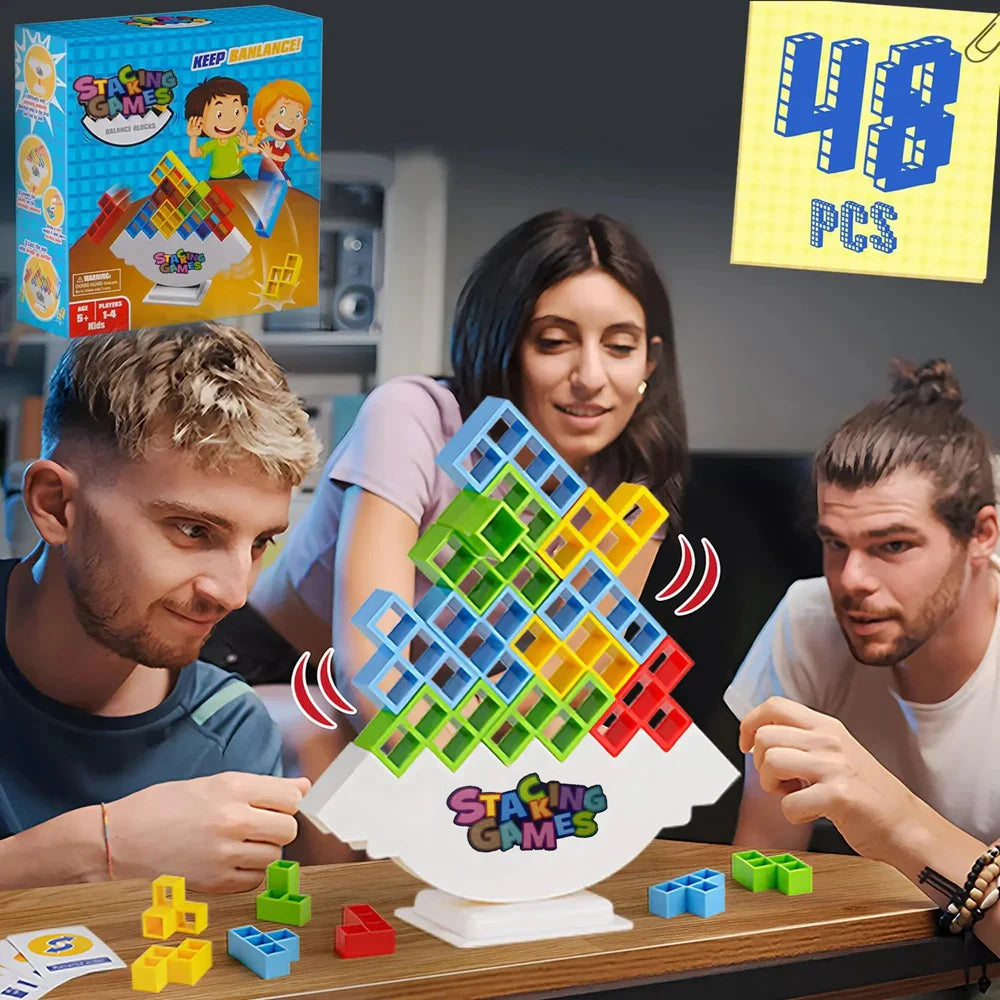 Tetra Tower Balance Block Game