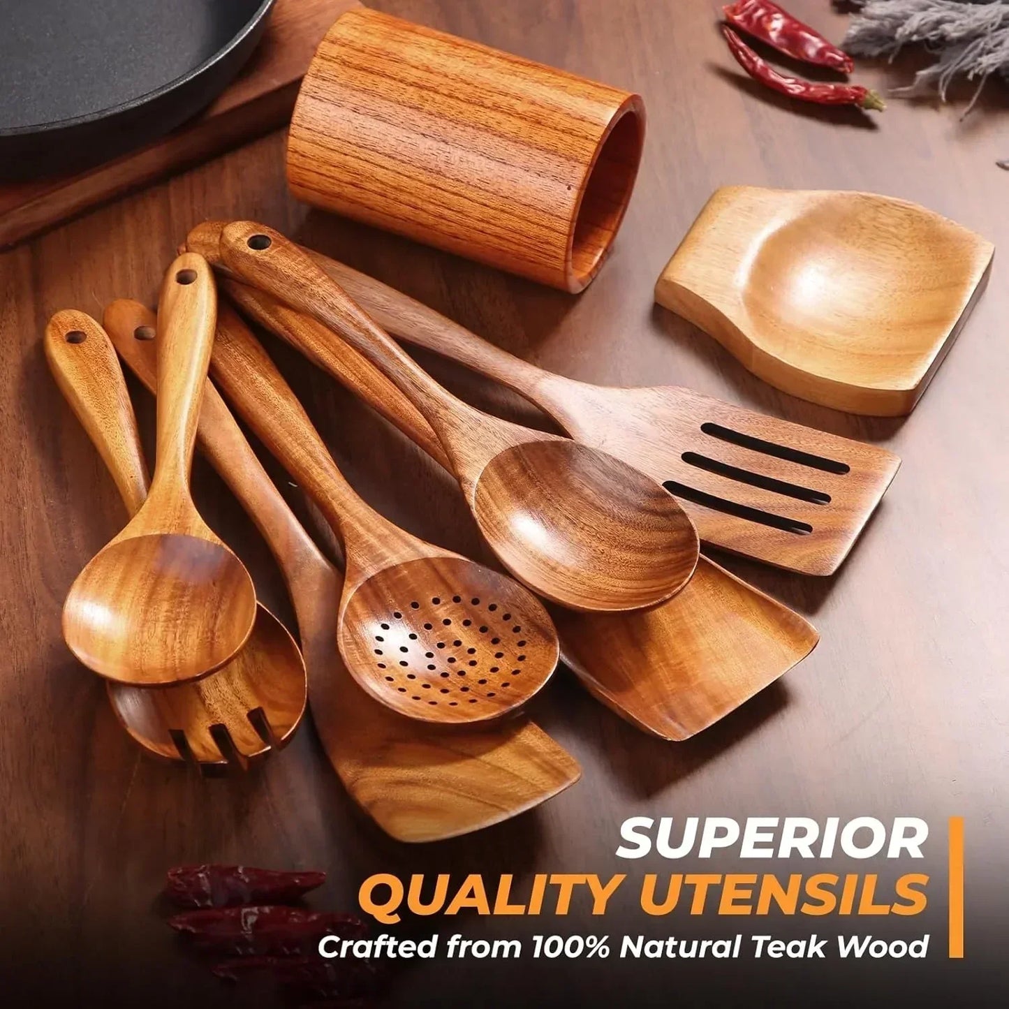 Nonstick Safe Wooden Spatulas