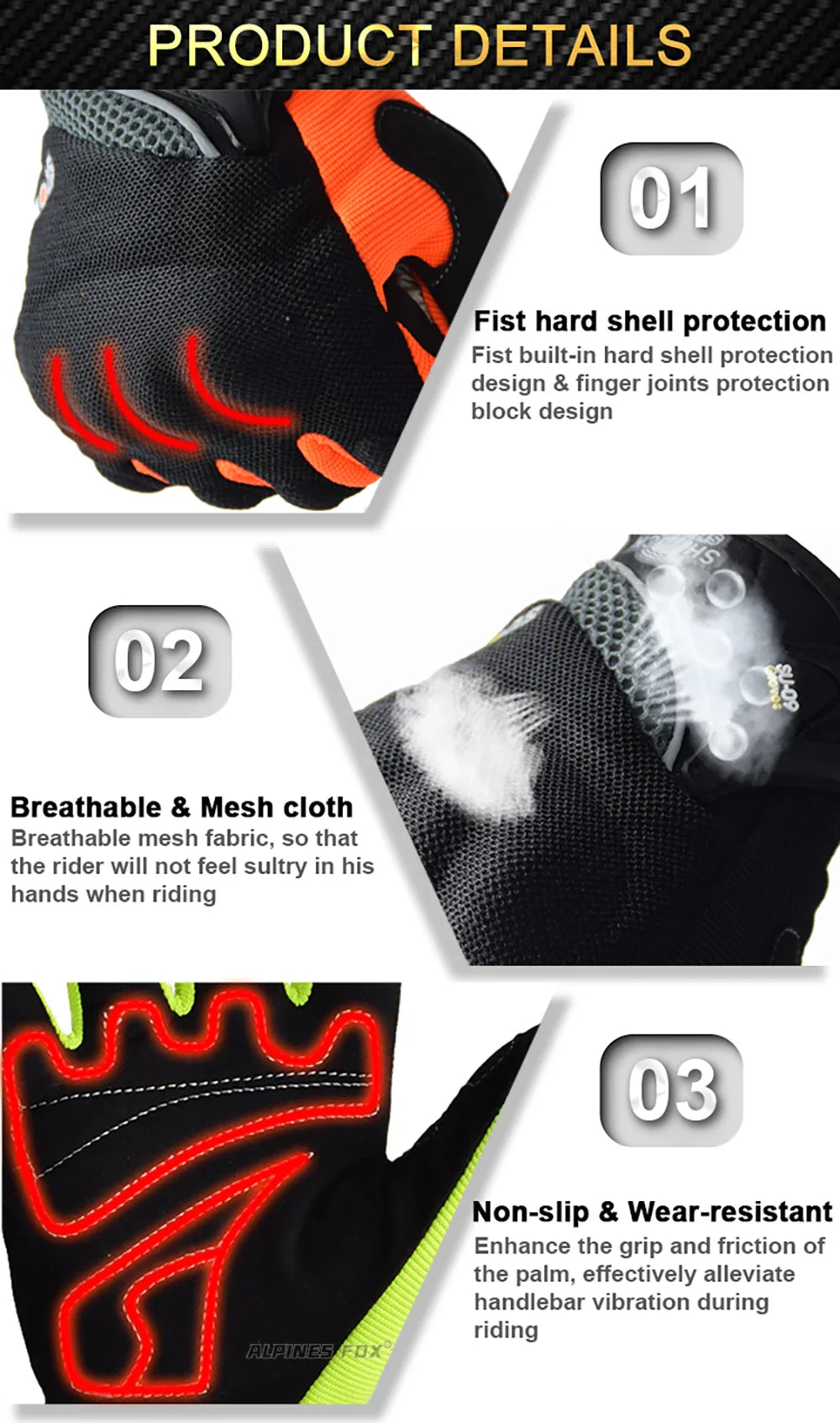 SUOMY Full Finger Motorcycle Gloves