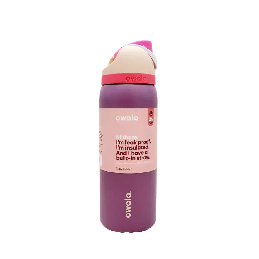 Owala FreeSip Blue Bow Tie Bottle