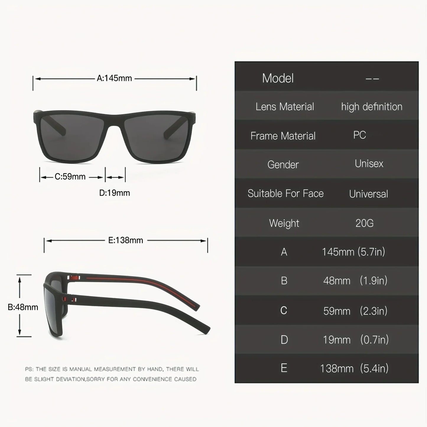 Polarized UV400 Sunglasses 1-2PCS