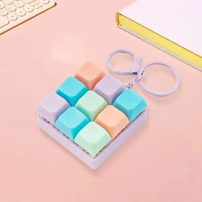 Tetris Fingertip Stress Relief Keychain