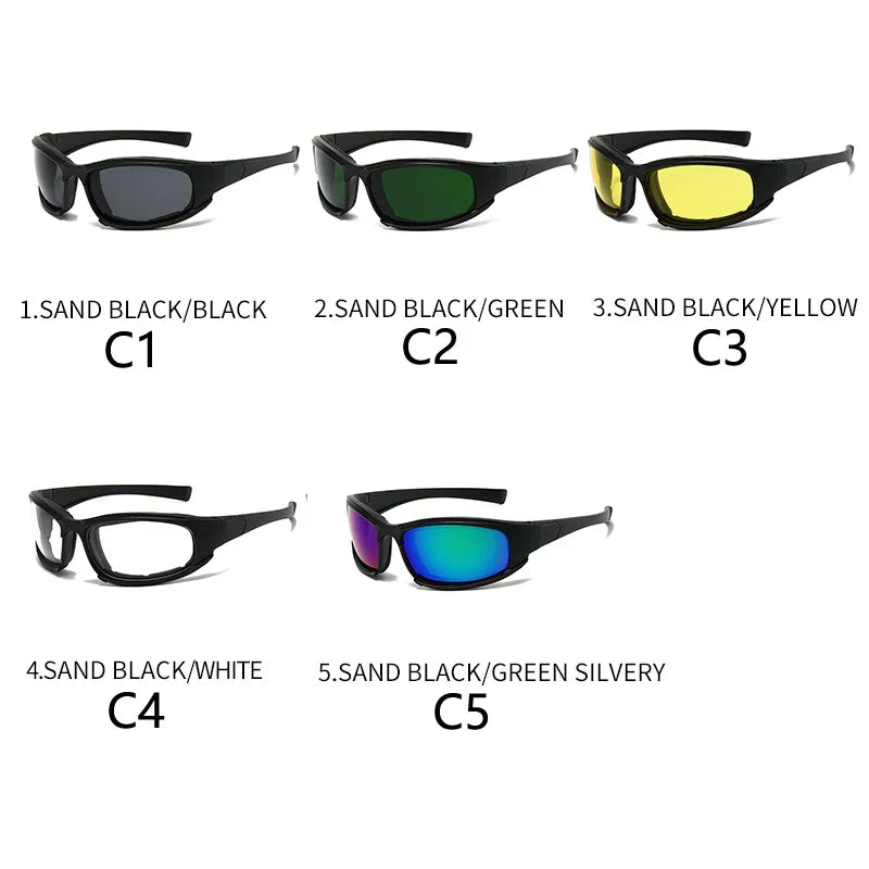 Black Silver Cycling Sports Sunglasses