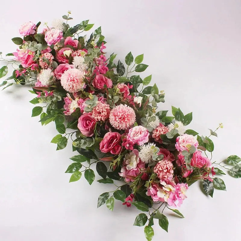 White Rose Floral Row