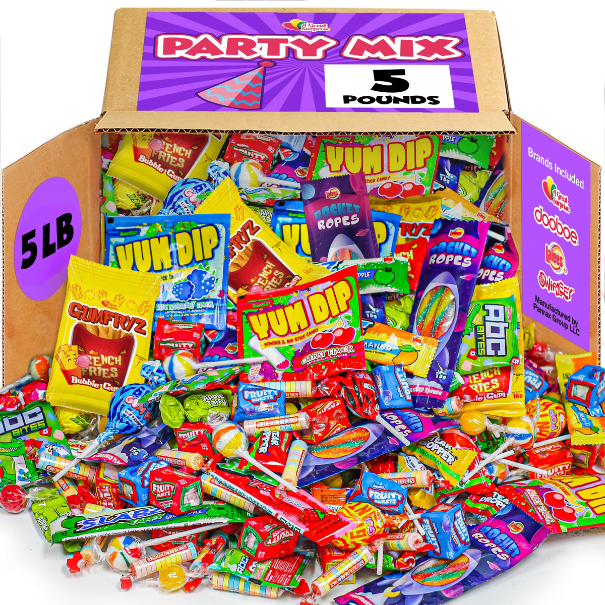 Bulk Candy 5 Pounds – A Great Surprise Variety Pack for Piñatas, Parties & Goodie Bags
