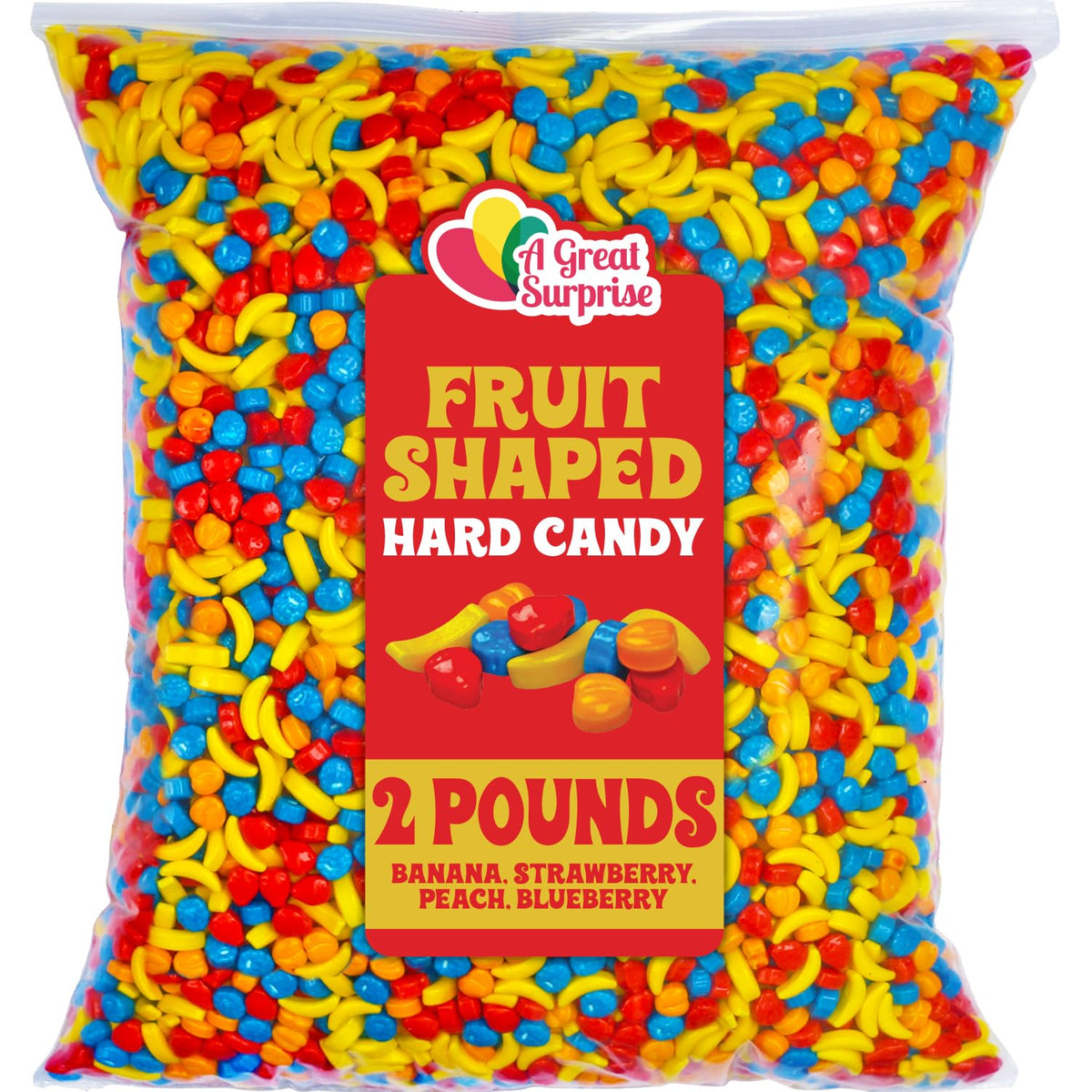 A Great Surprise Bulk Fruit Shaped Candies – 2 Pounds for Parties, Refills & Events