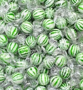 A Great Surprise Jumbo Spearmint Mint Balls – 3 lb Bulk, Individually Wrapped Green Starlight Mints